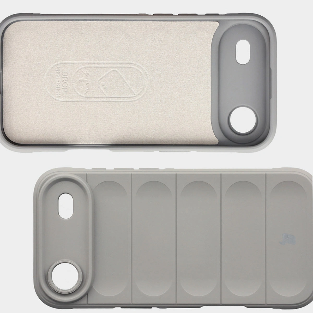 Wyściółka z mikrofibry, wyżłobienia na pleckach i wzmocnione narożniki w etui Bizon Case Tur do Apple iPhone Air